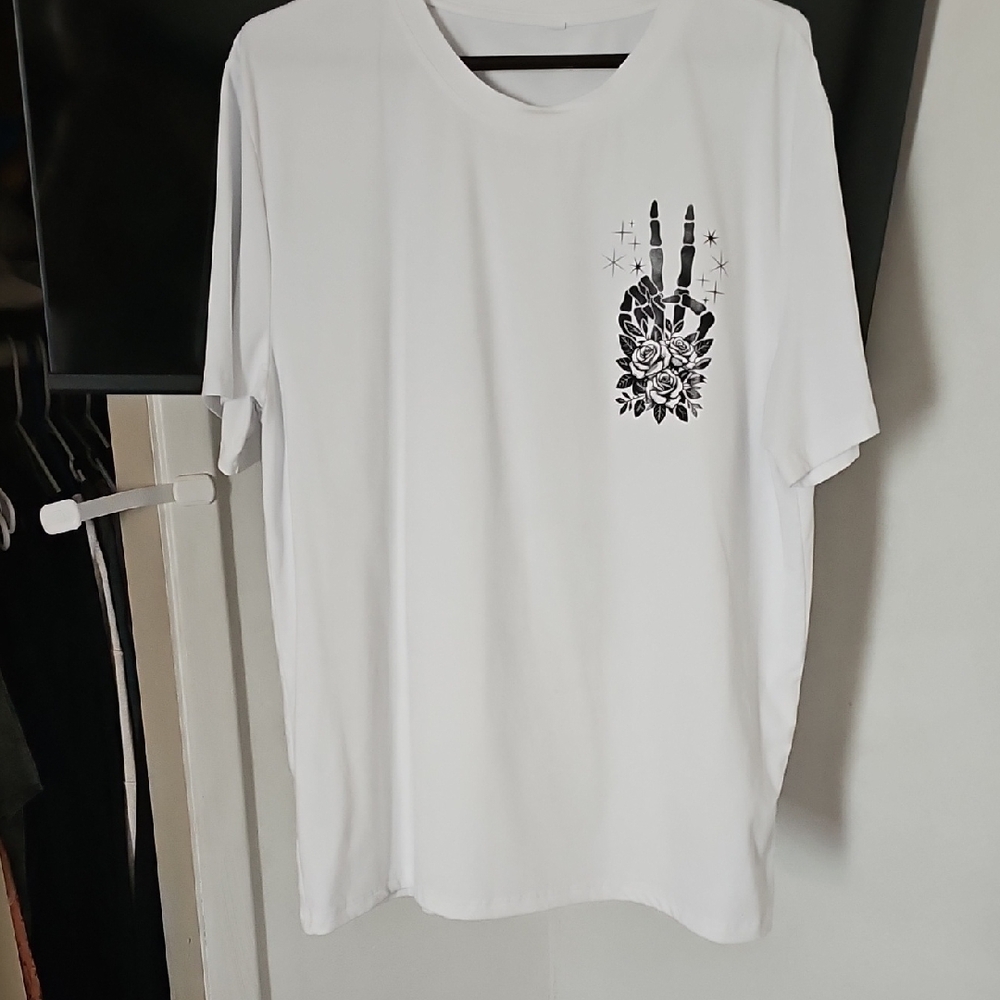 White Graphic Womans Shirt